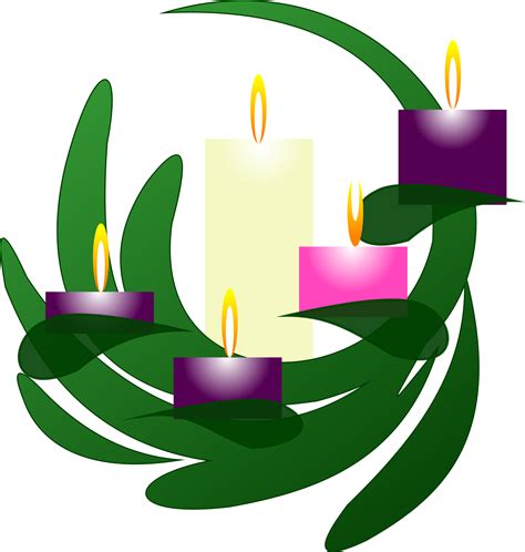 Lighting the first candle of Advent Wreath on the first Advent. . Advent candles clipart